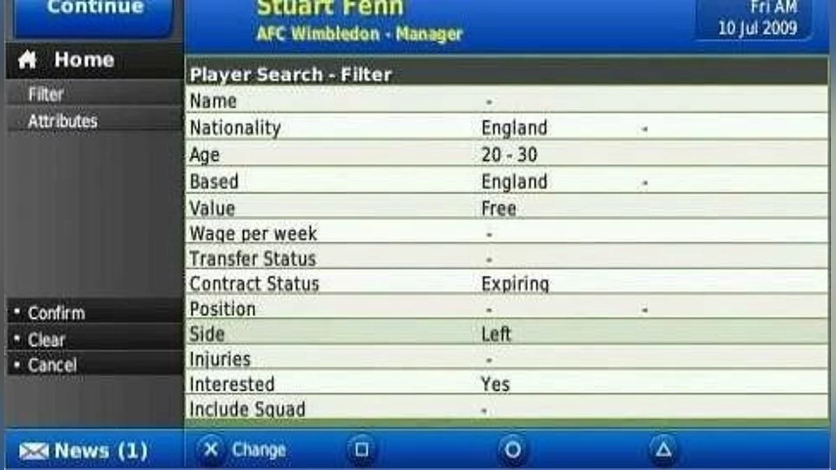 Скриншоты из Football Manager 2010 / Картинка 28
