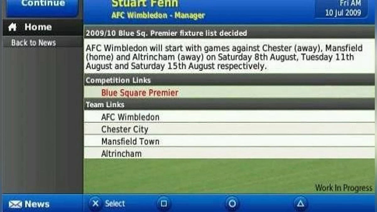 Скриншоты из Football Manager 2010 / Картинка 33