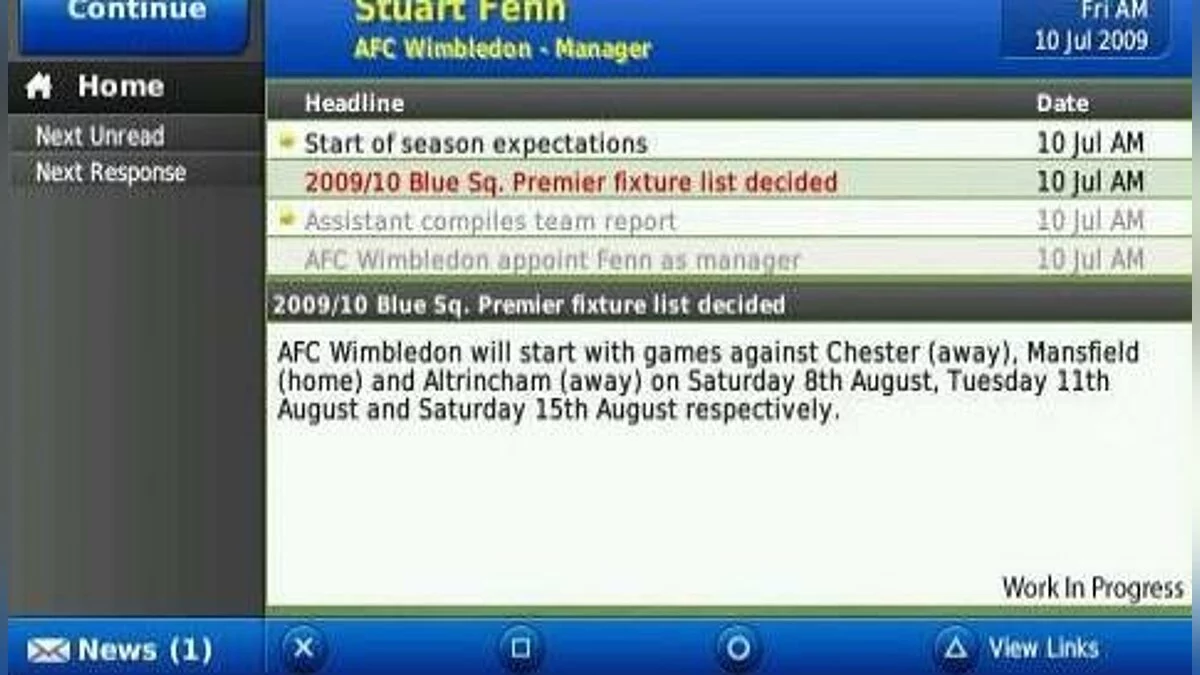 Скриншоты из Football Manager 2010 / Картинка 34