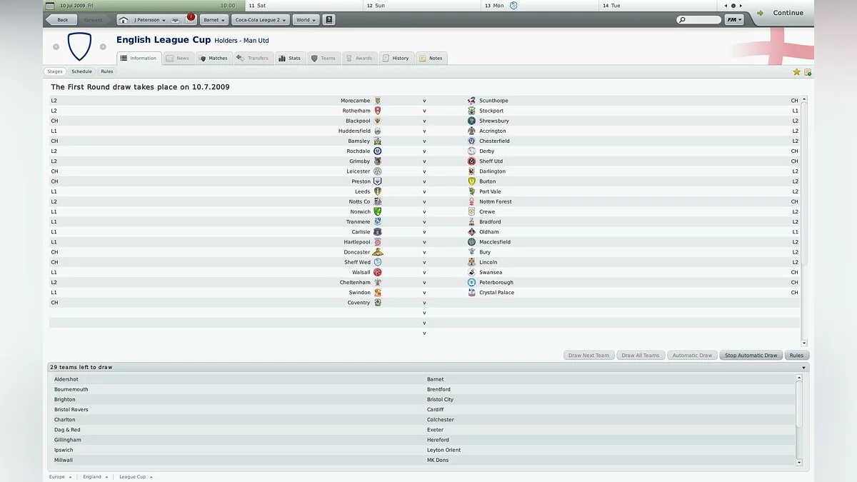 Скриншоты из Football Manager 2010 / Картинка 54