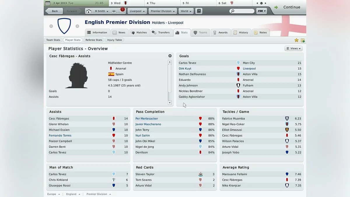 Скриншоты из Football Manager 2010 / Картинка 64