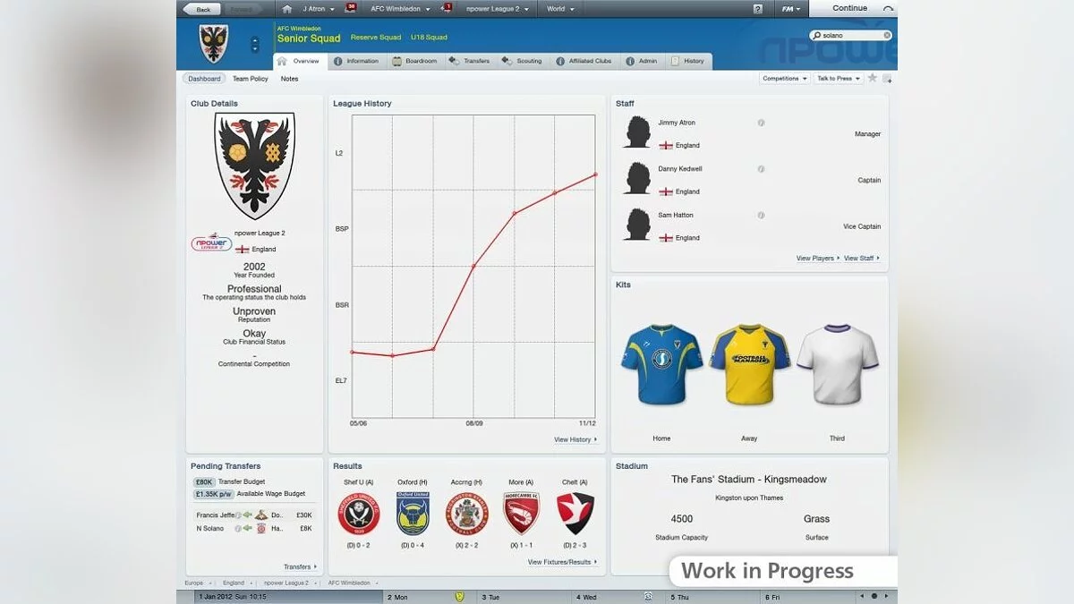 Скриншоты из Football Manager 2012 / Картинка 3