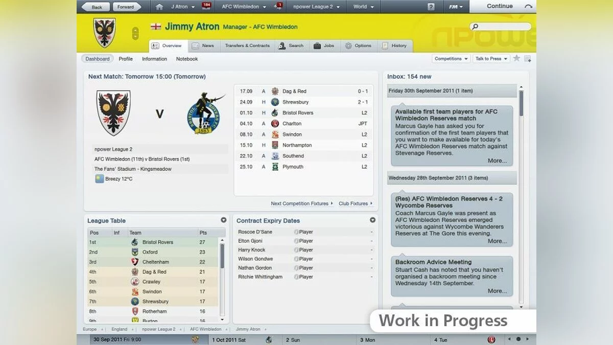 Скриншоты из Football Manager 2012 / Картинка 5
