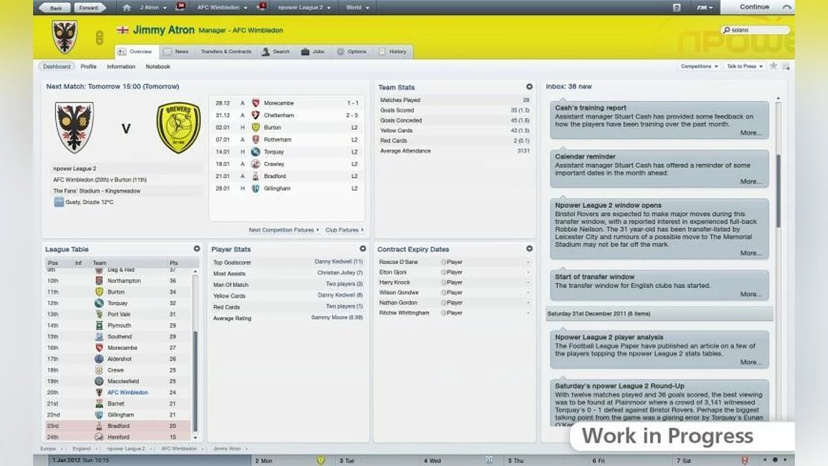 Скриншоты из Football Manager 2012 / Картинка 6