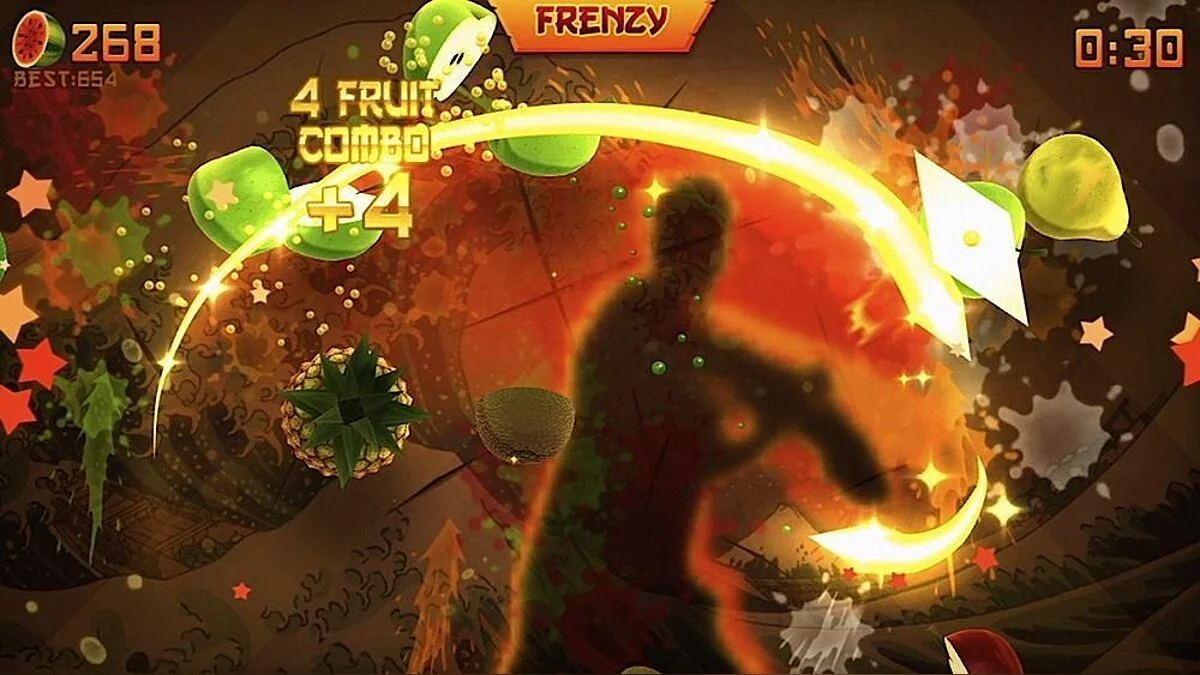 Скриншоты из Fruit Ninja Kinect / Картинка 1