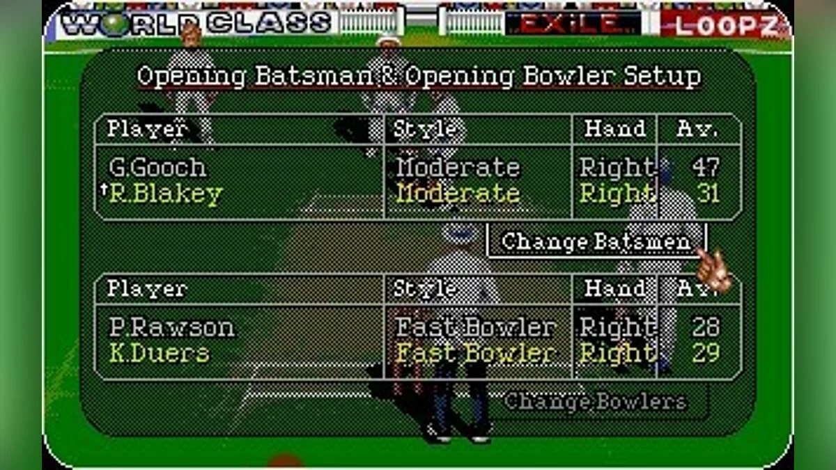 Скриншоты из Allan Border's Cricket / Картинка 23