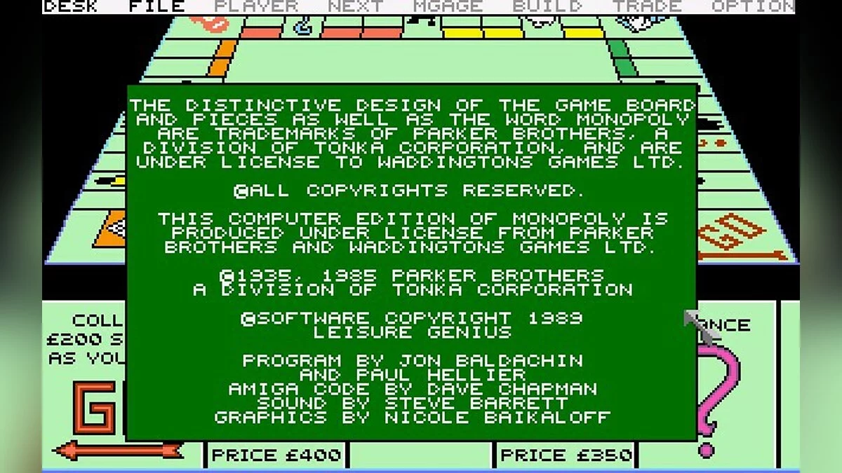 Скриншоты из Monopoly (1985) / Картинка 2