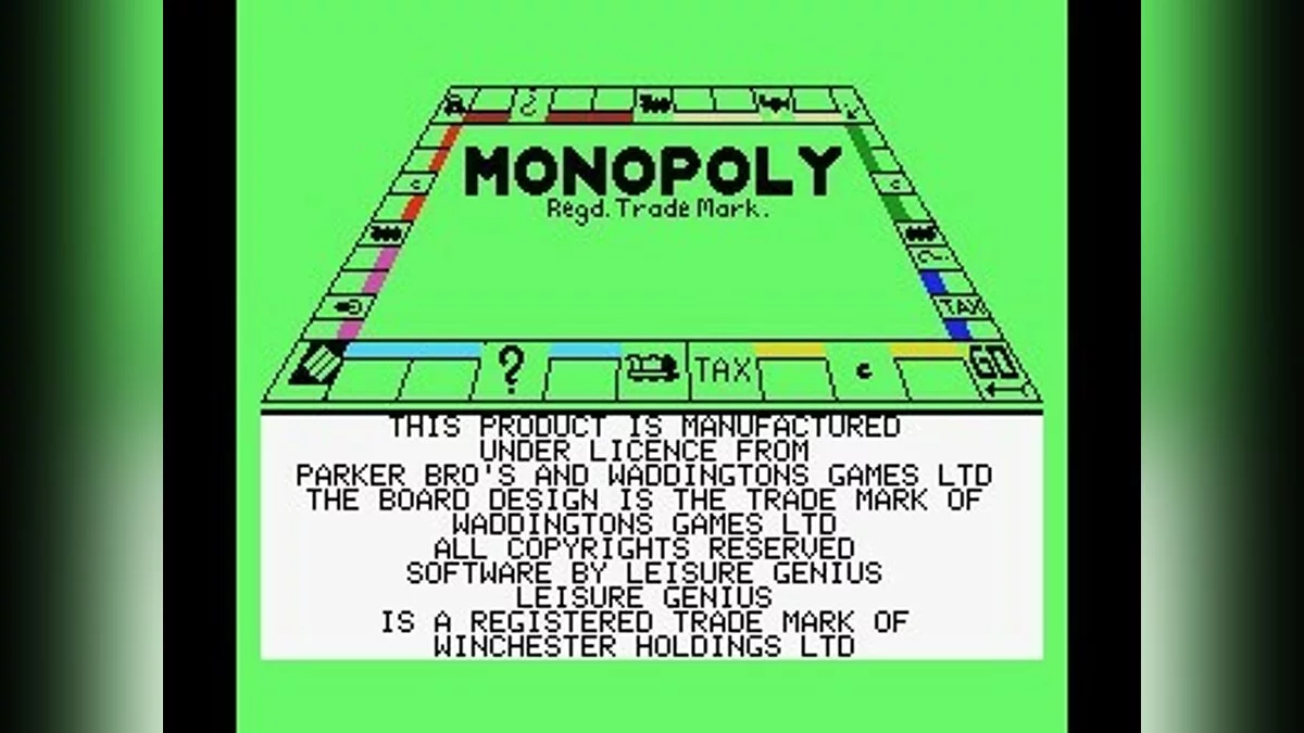Скриншоты из Monopoly (1985) / Картинка 53