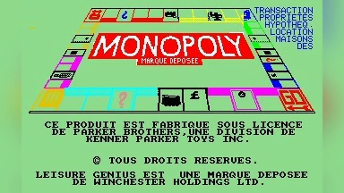 Скриншоты из Monopoly (1985) / Картинка 59