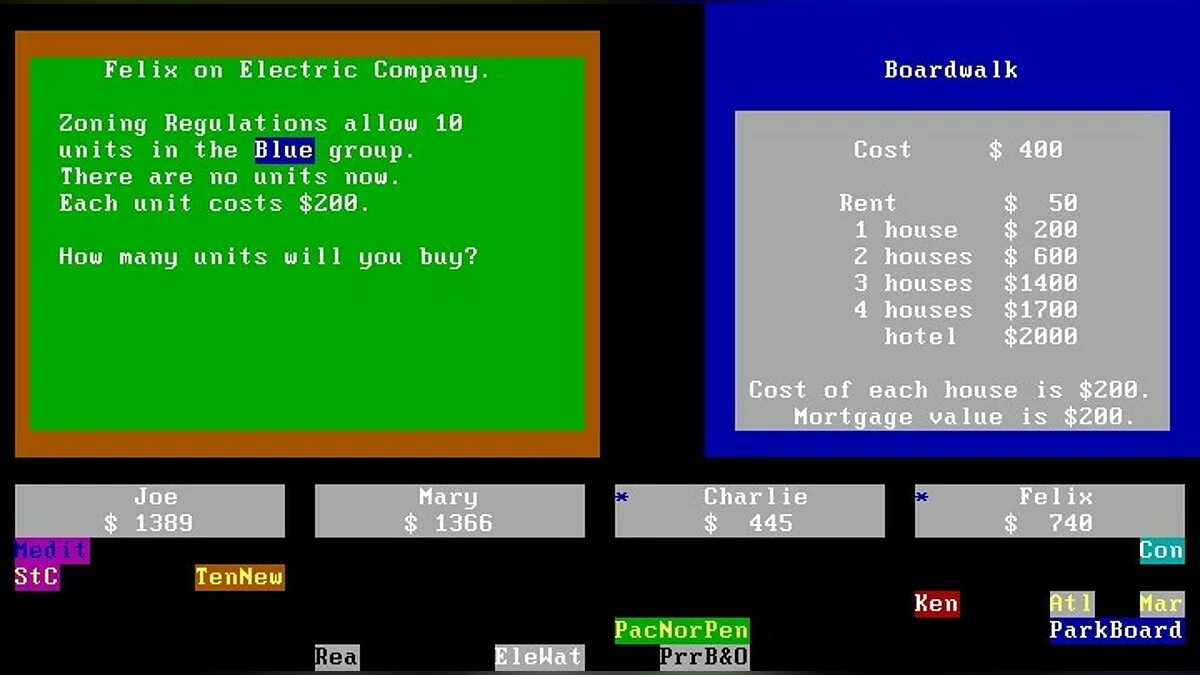 Скриншоты из Monopoly (1985) / Картинка 78