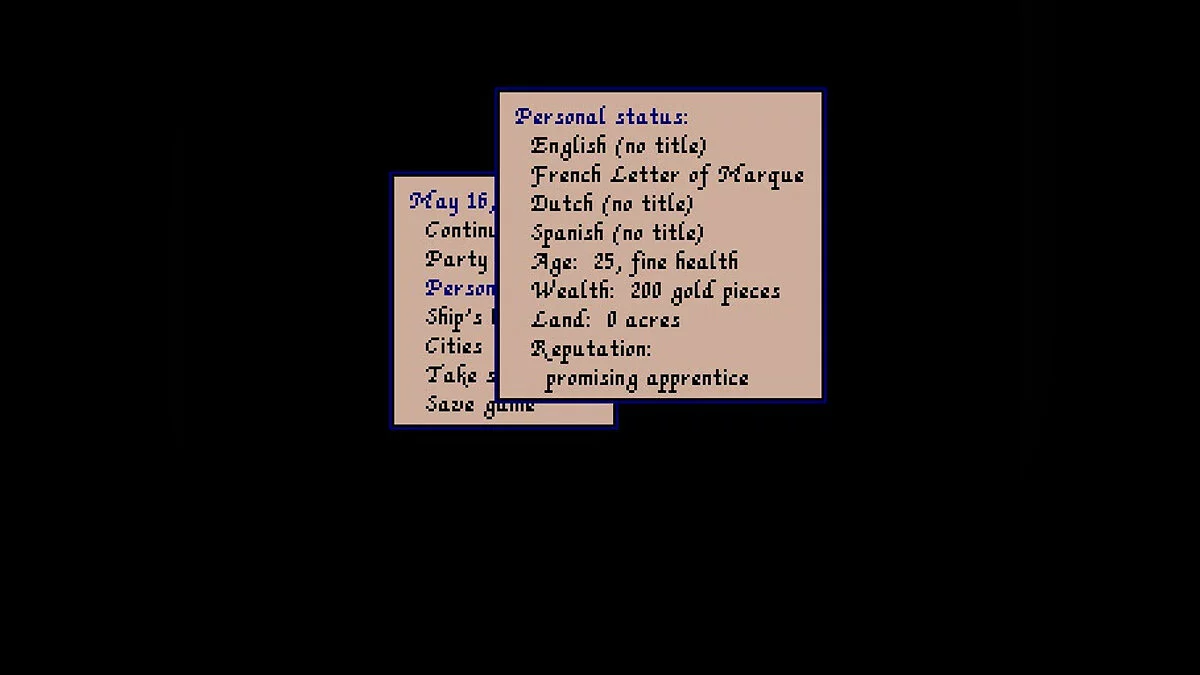 Скриншоты из Sid Meier's Pirates! (1990) / Картинка 3