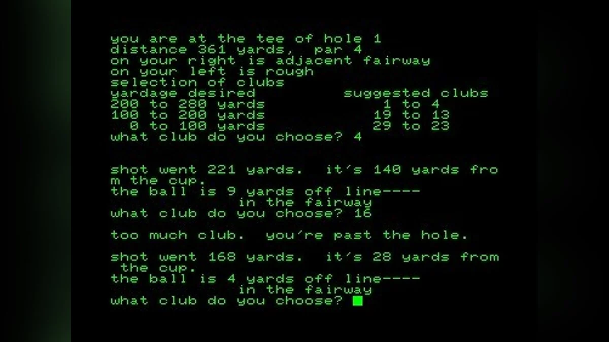 Скриншоты из Computer Golf! / Картинка 8