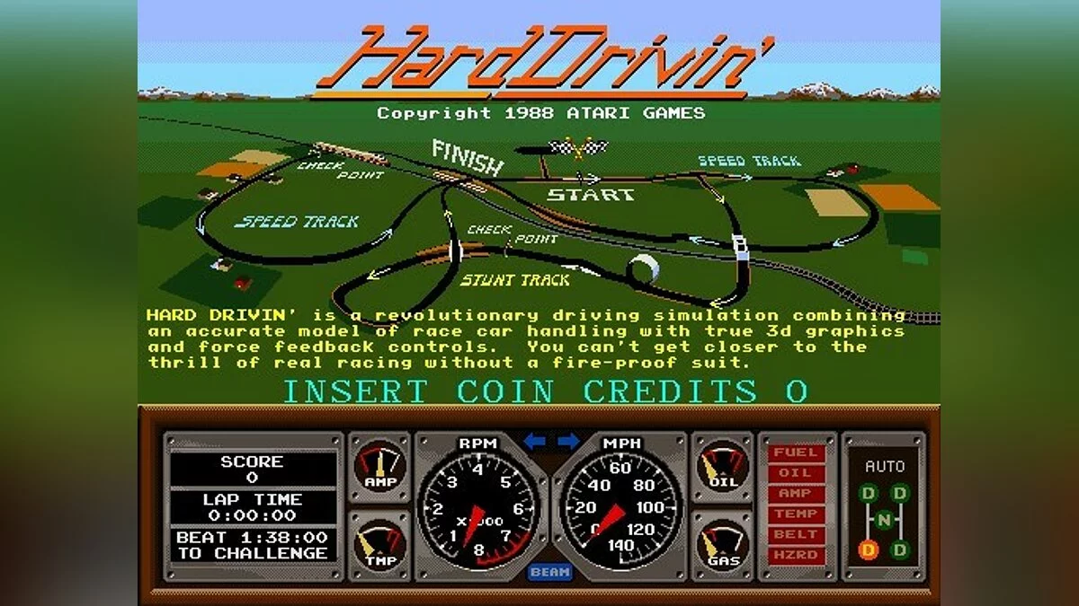 Скриншоты из Hard Drivin' / Картинка 27