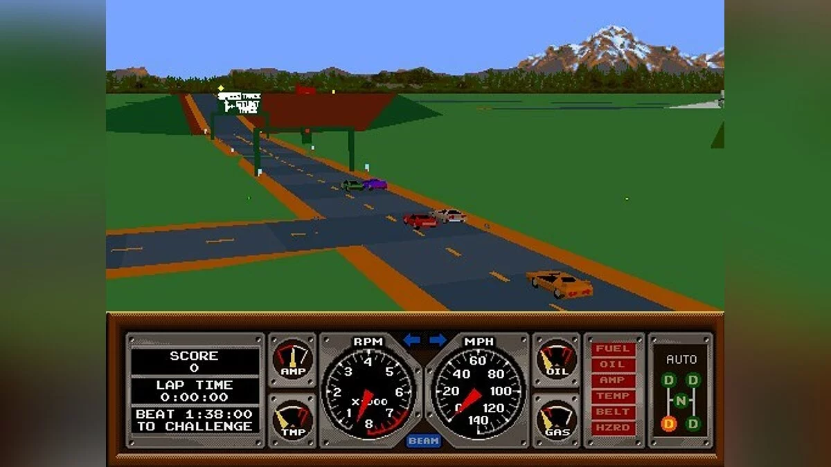 Скриншоты из Hard Drivin' / Картинка 29