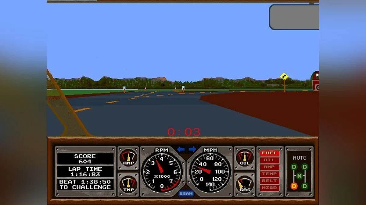 Скриншоты из Hard Drivin' / Картинка 31