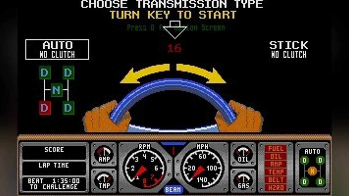 Скриншоты из Hard Drivin' / Картинка 34