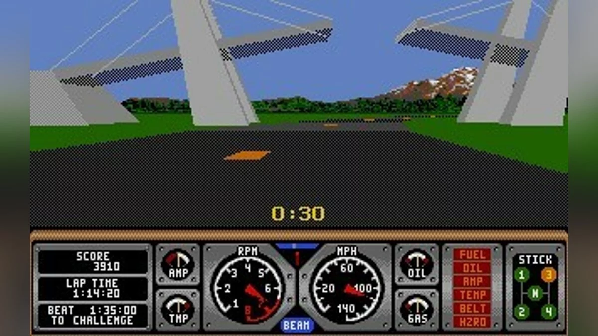 Скриншоты из Hard Drivin' / Картинка 39