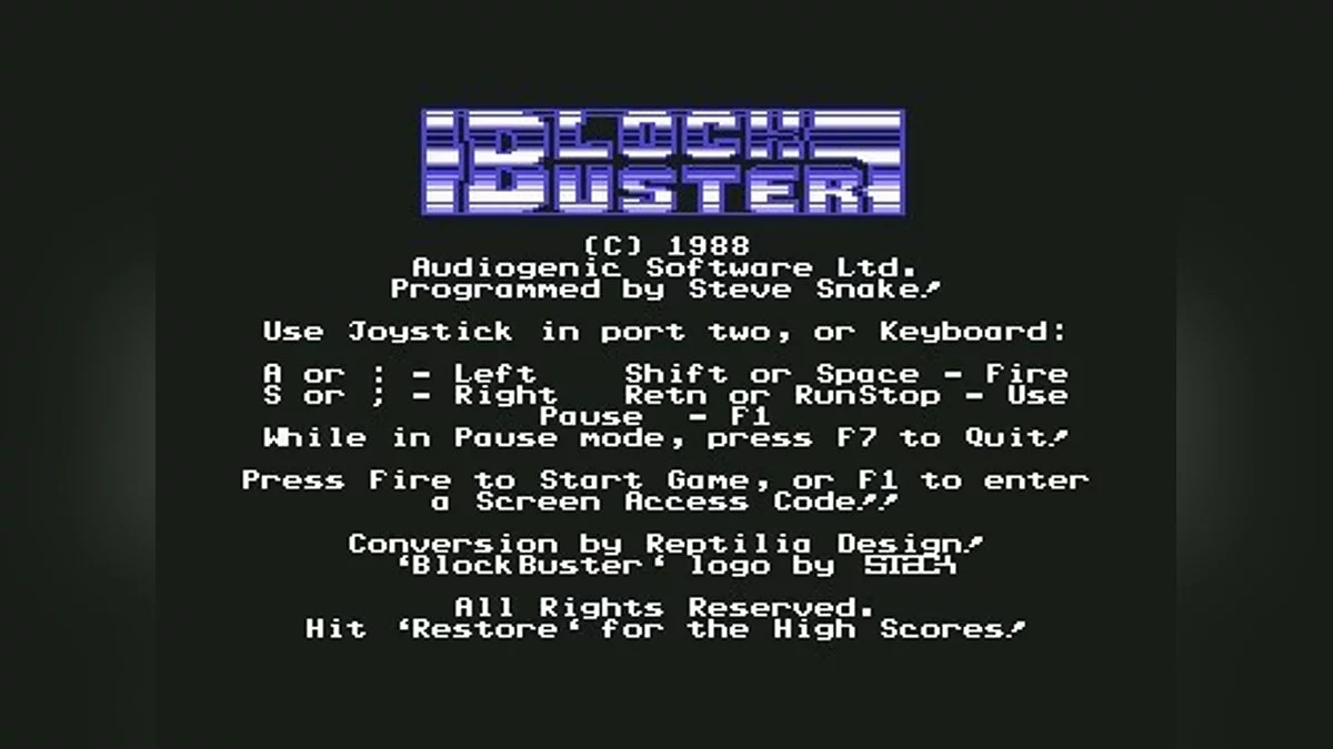 Скриншоты из Blockbuster (1987) / Картинка 23
