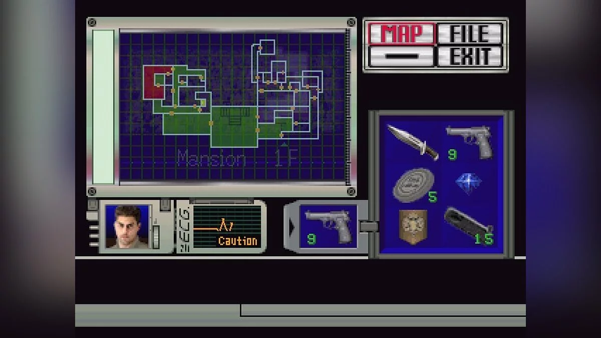 Скриншоты из Resident Evil (1996) / Картинка 37