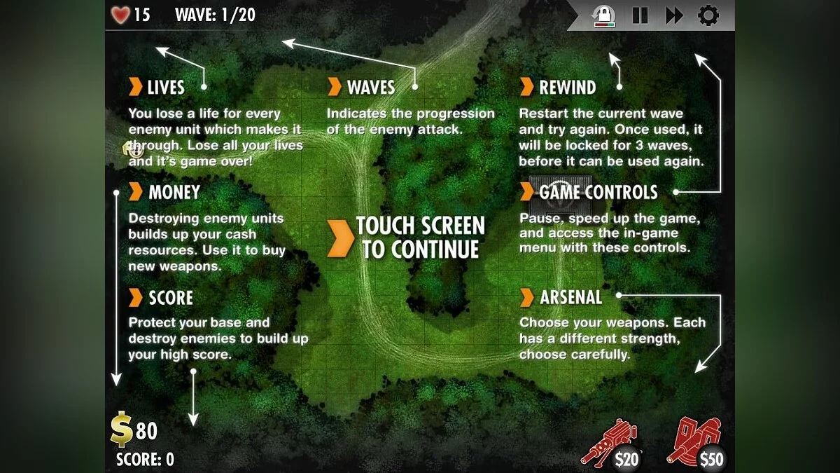 Скриншоты из iBomber Defense / Картинка 16