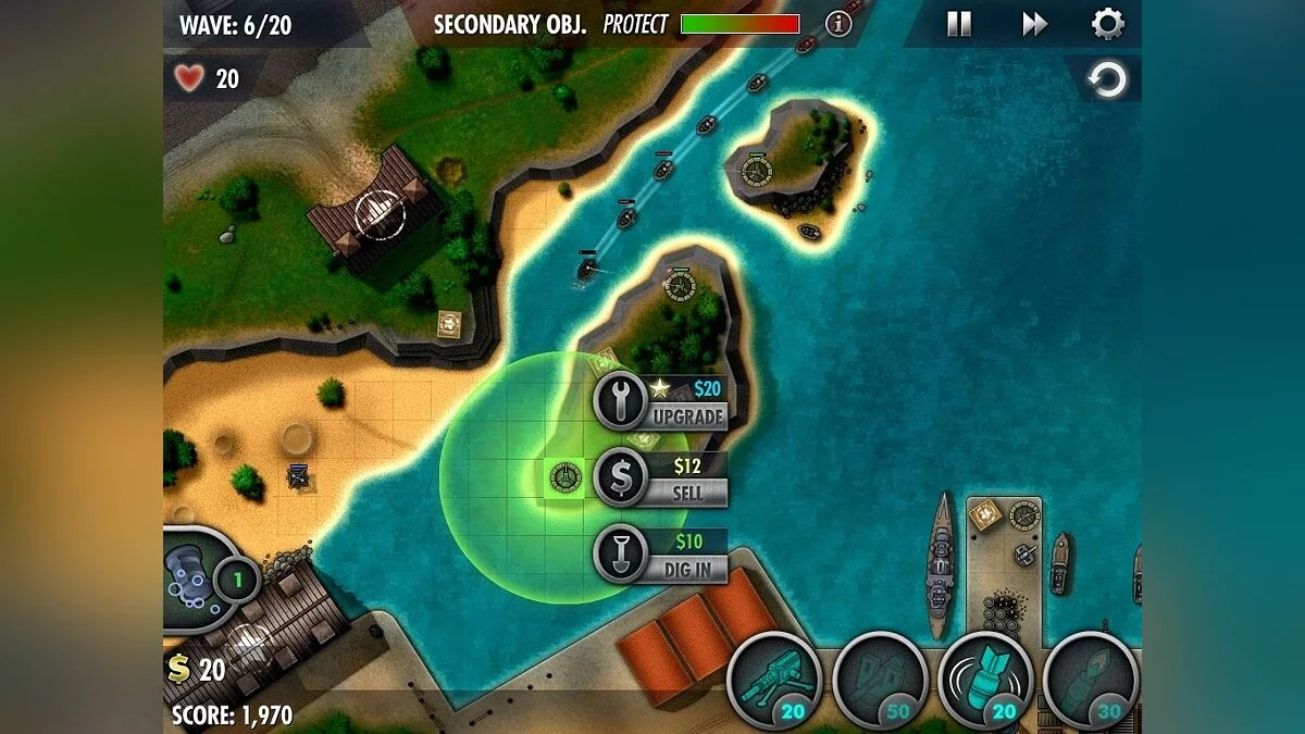 Скриншоты из iBomber Defense Pacific / Картинка 23