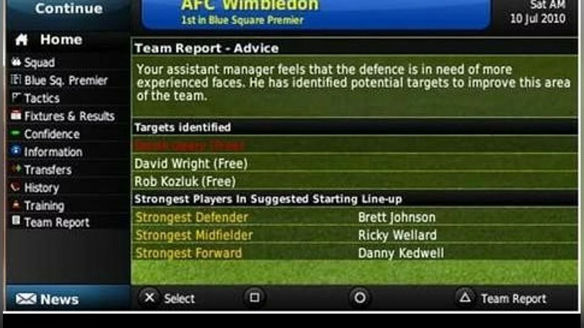Скриншоты из Football Manager 2011 / Картинка 1