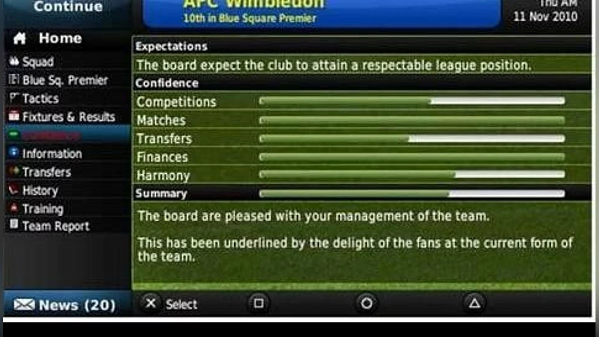 Скриншоты из Football Manager 2011 / Картинка 6