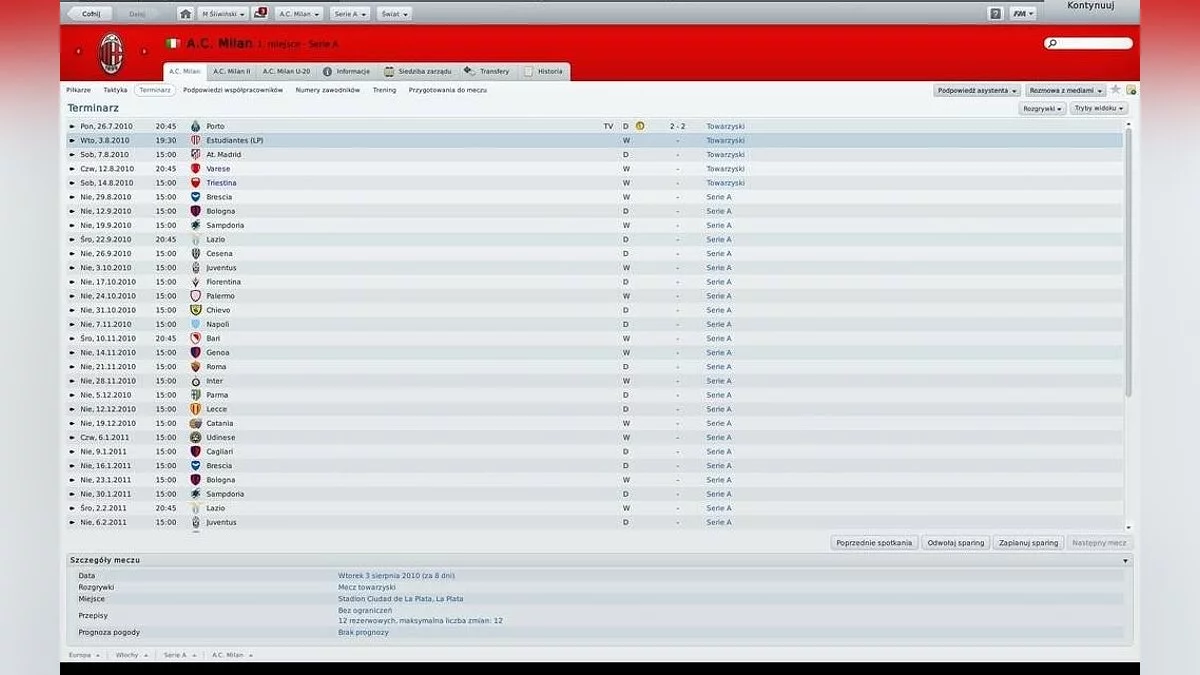Скриншоты из Football Manager 2011 / Картинка 23