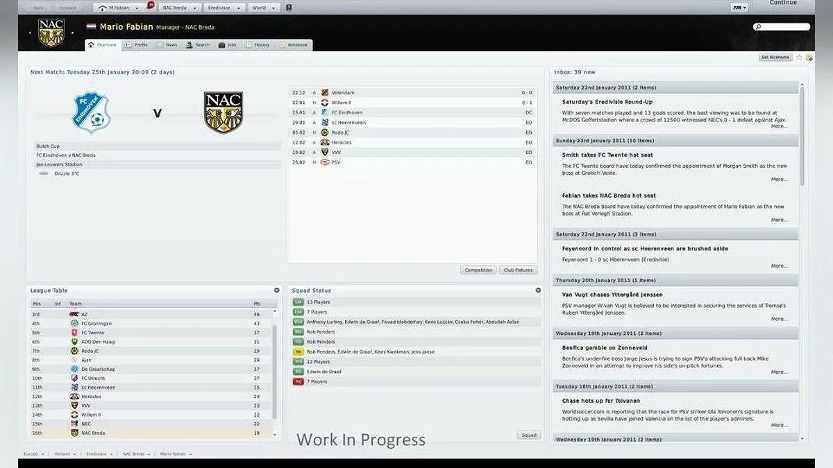 Скриншоты из Football Manager 2011 / Картинка 26