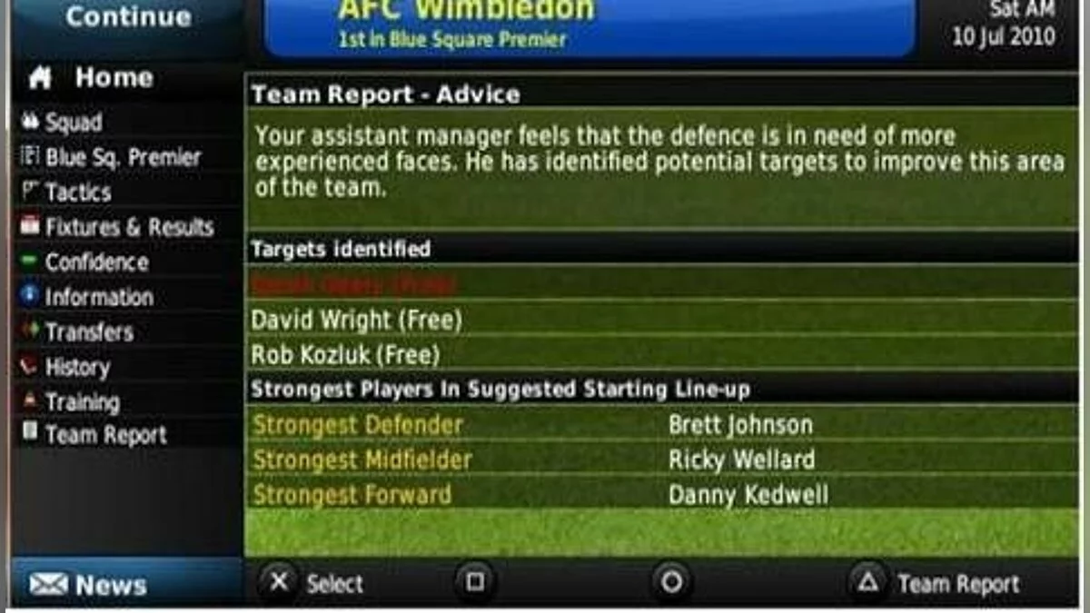 Скриншоты из Football Manager 2011 / Картинка 31