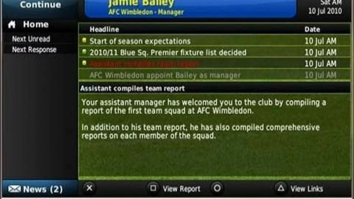 Скриншоты из Football Manager 2011 / Картинка 32