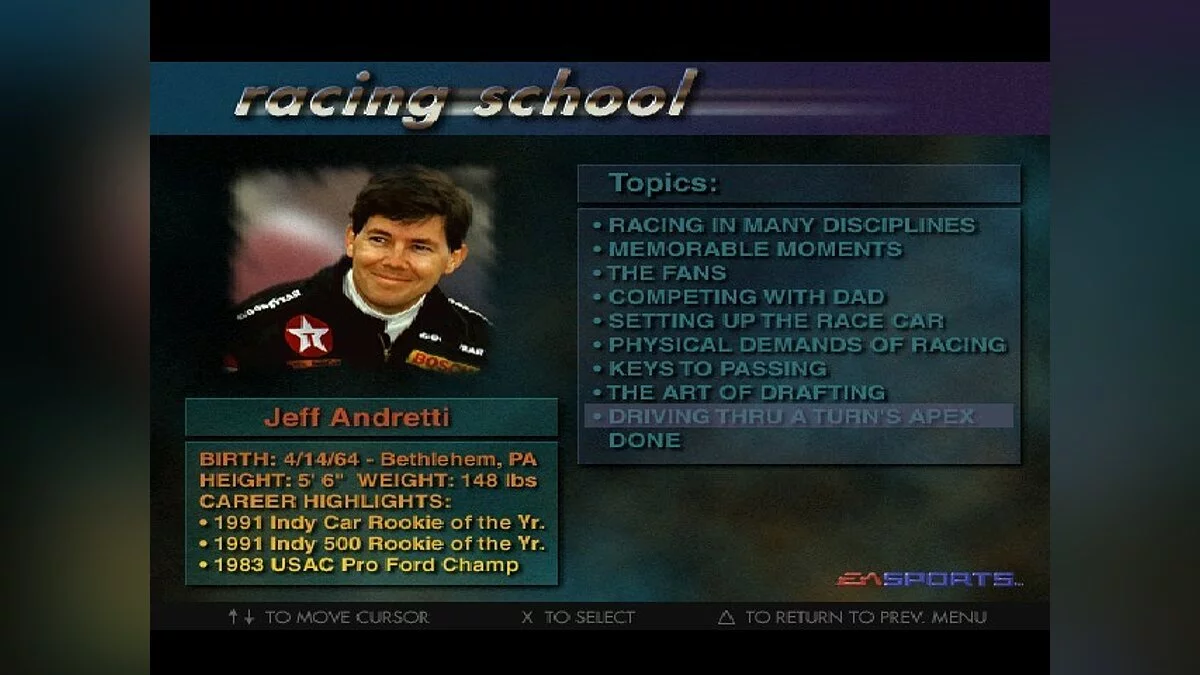 Скриншоты из Andretti Racing / Картинка 49