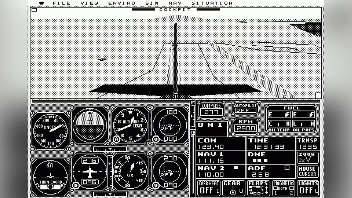 Скриншоты из Microsoft Flight Simulator (1986) / Картинка 3