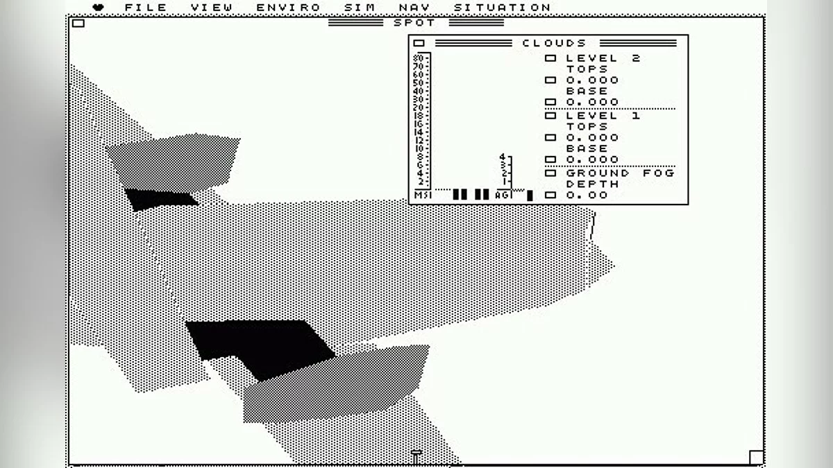 Скриншоты из Microsoft Flight Simulator (1986) / Картинка 10