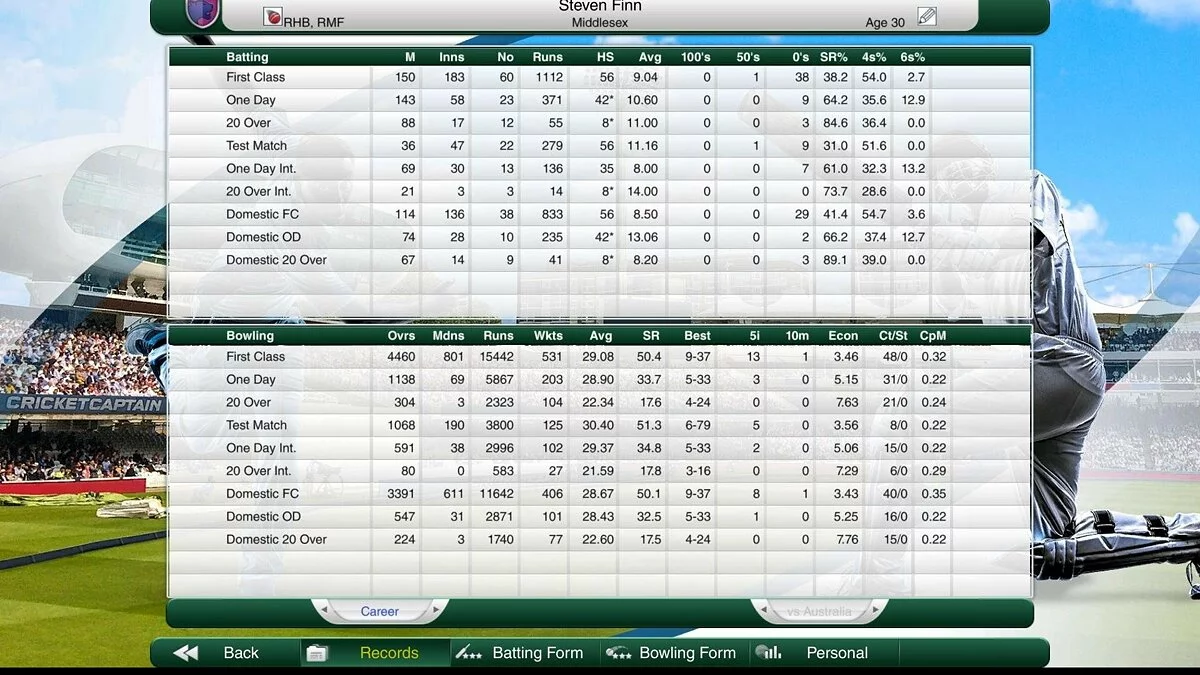 Скриншоты из Cricket Captain 2019 / Картинка 1