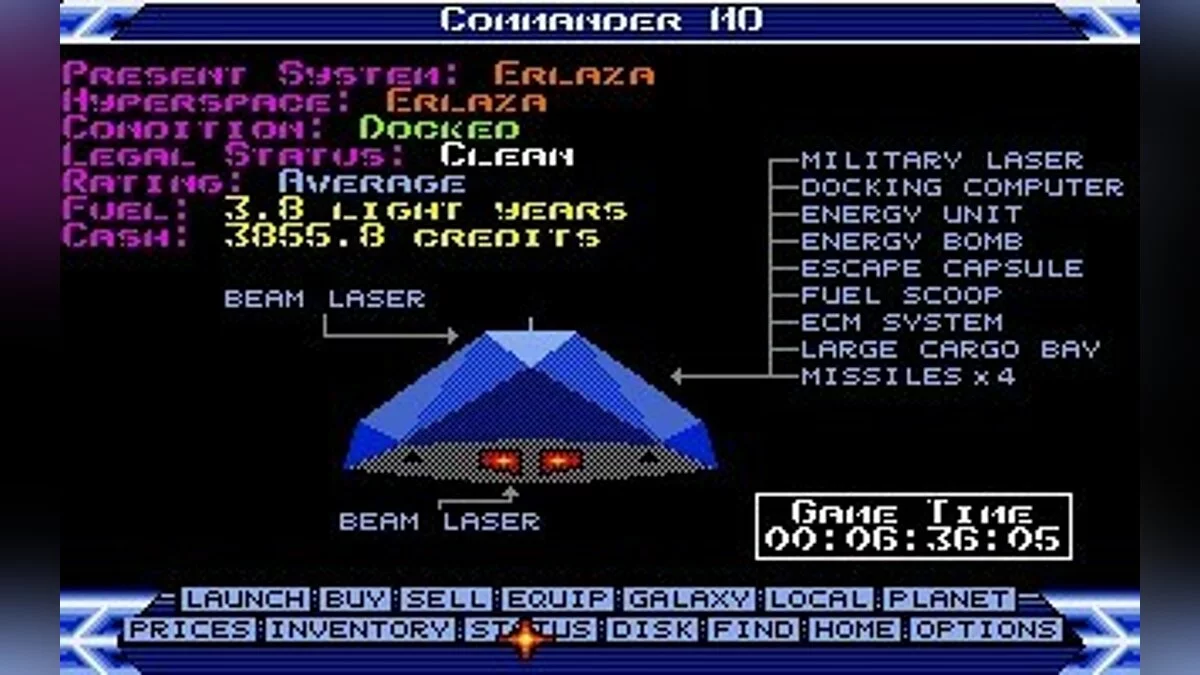 Скриншоты из Elite (1984) / Картинка 10