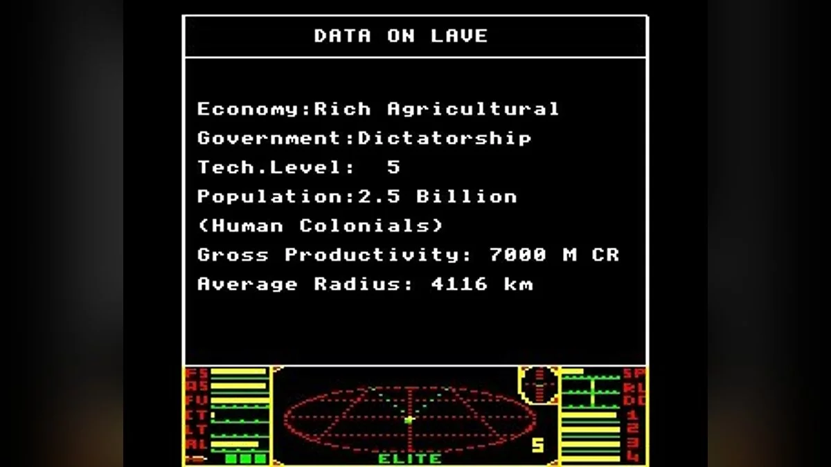 Скриншоты из Elite (1984) / Картинка 68
