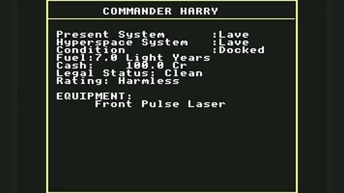 Скриншоты из Elite (1984) / Картинка 72