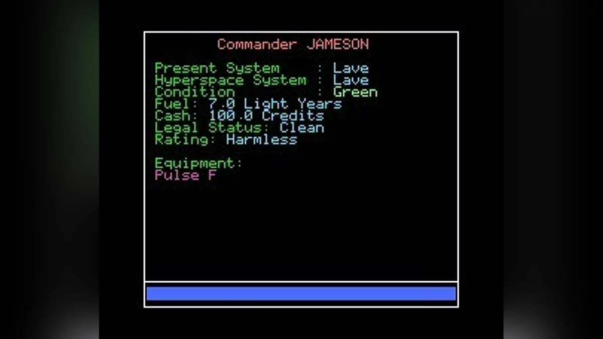 Скриншоты из Elite (1984) / Картинка 92