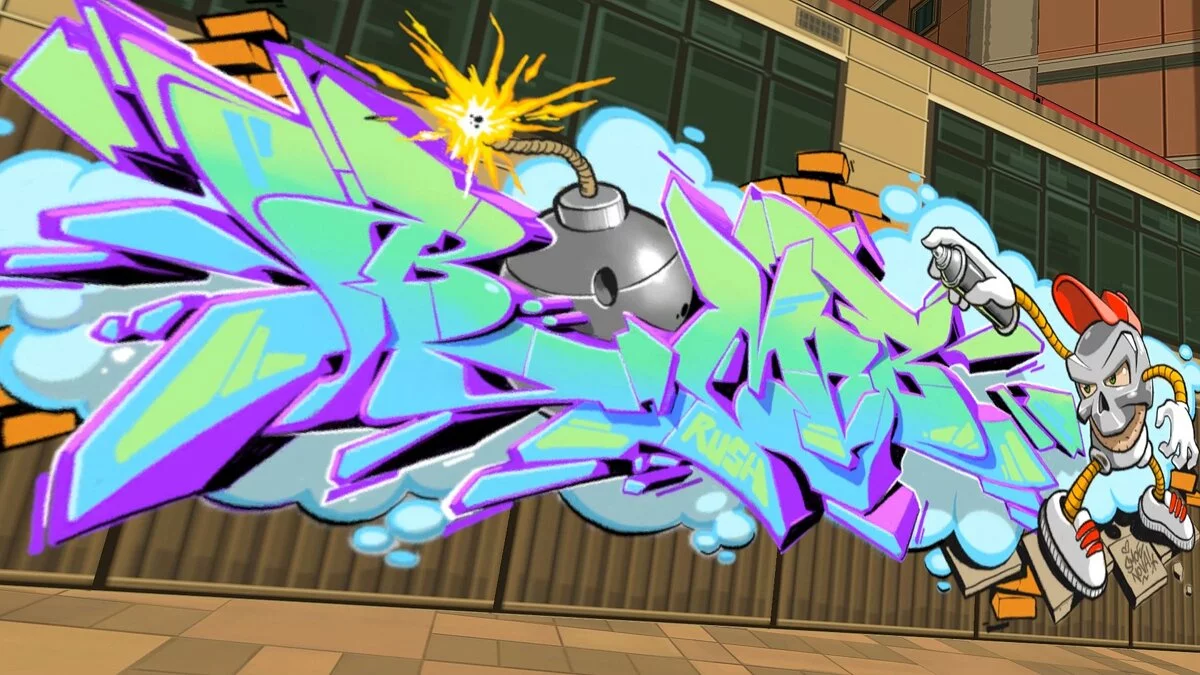 Скриншоты из Bomb Rush Cyberfunk / Картинка 5