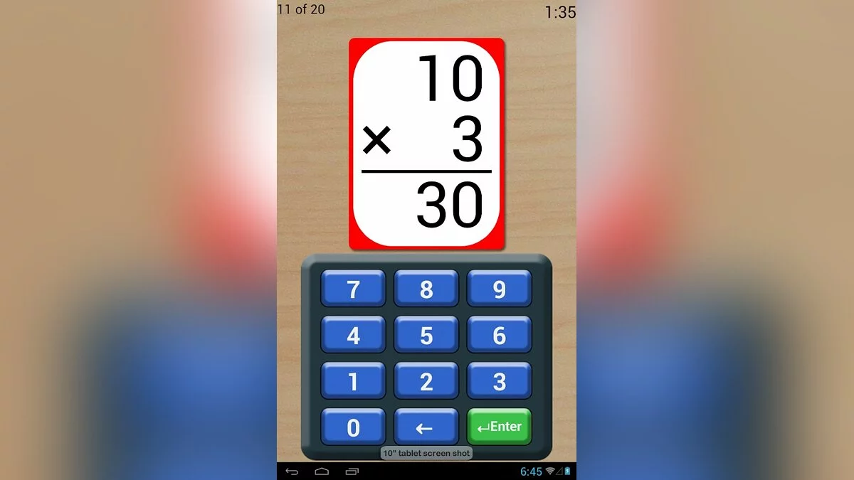 Скриншоты из Math Flash Cards / Картинка 1