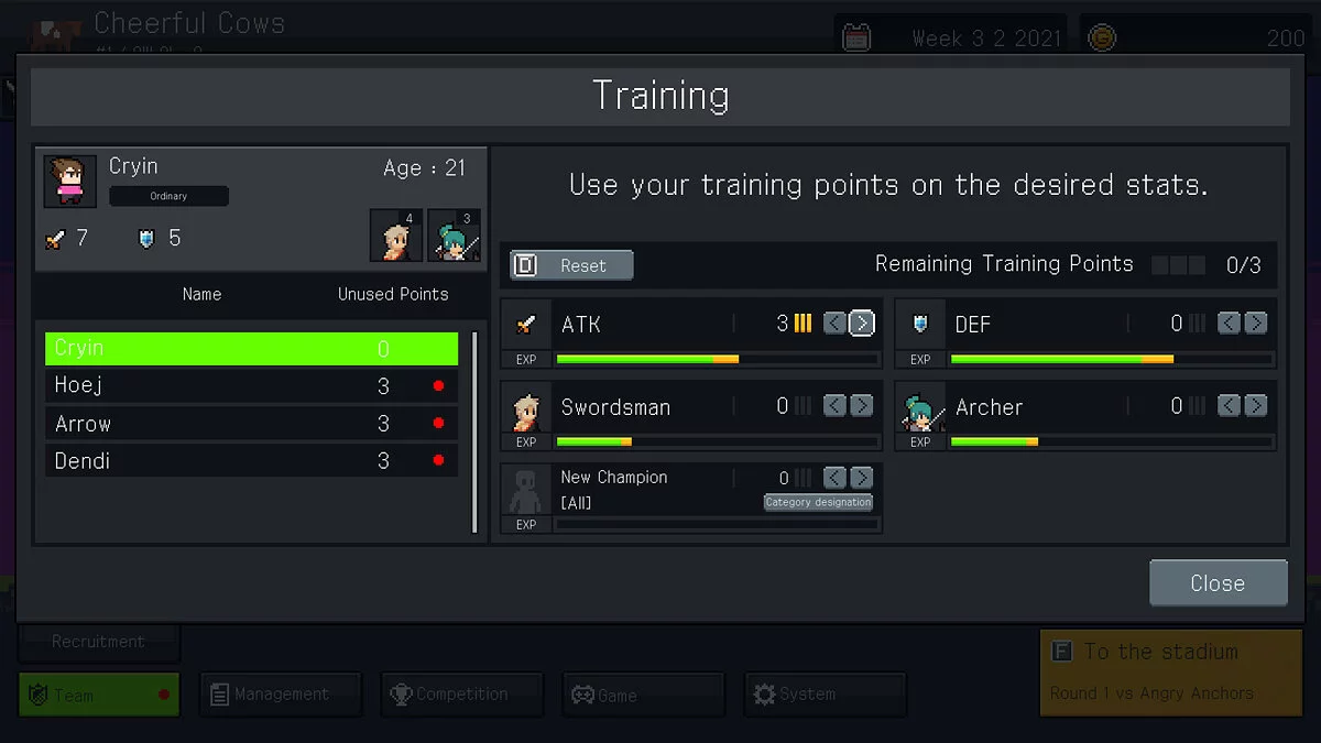 Скриншоты из Teamfight Manager / Картинка 8