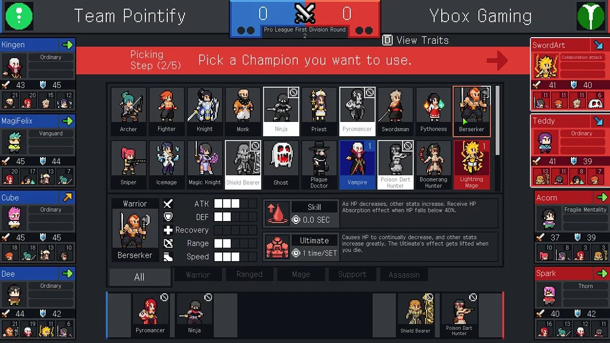 Скриншоты из Teamfight Manager / Картинка 1