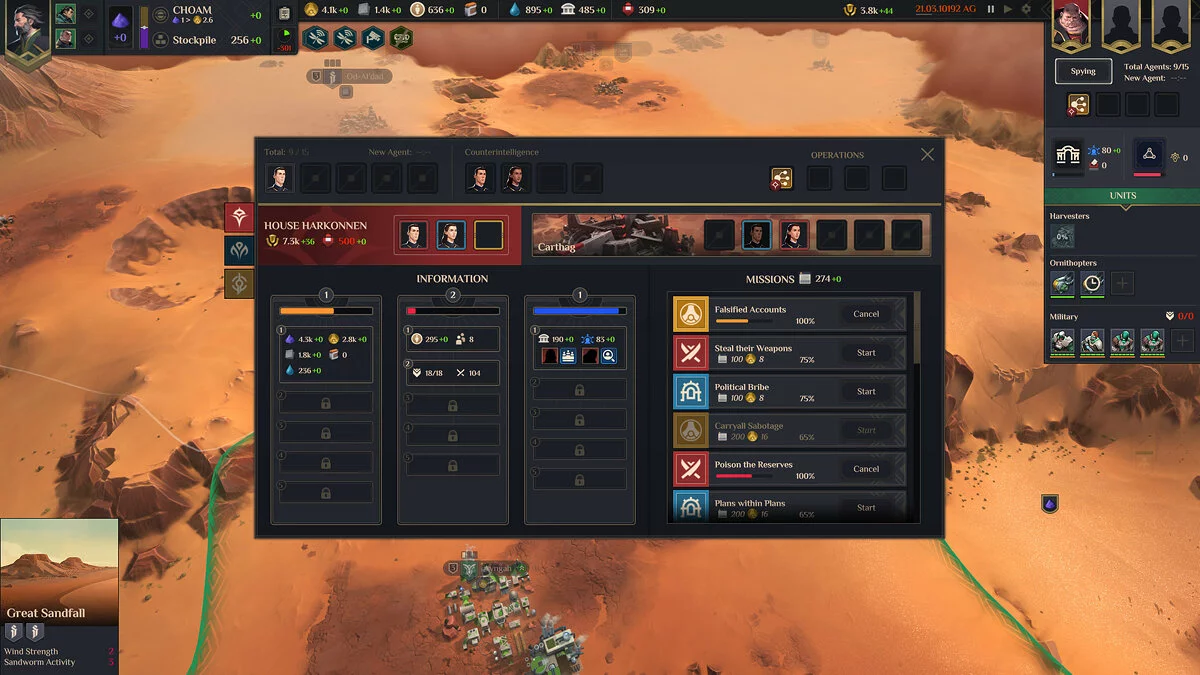 Скриншоты из Dune: Spice Wars / Картинка 1