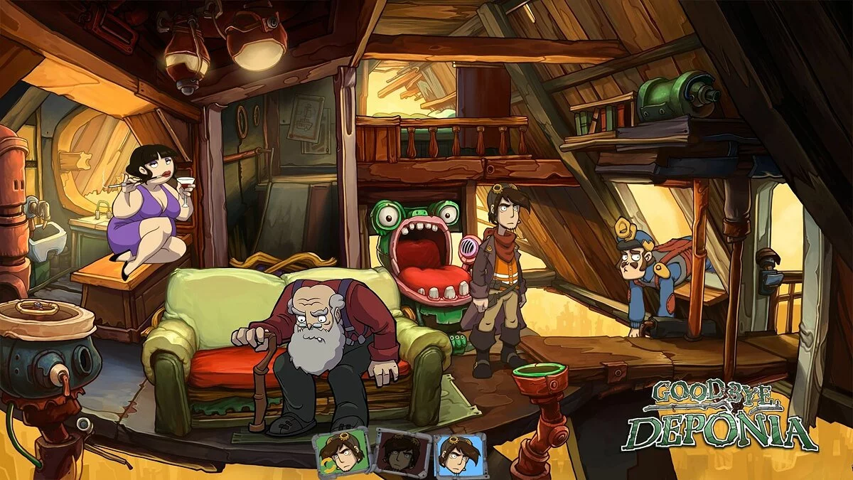 Скриншоты из Goodbye Deponia / Картинка 24