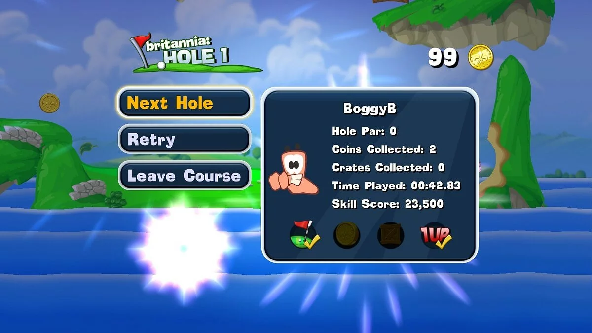 Скриншоты из Worms Crazy Golf / Картинка 39