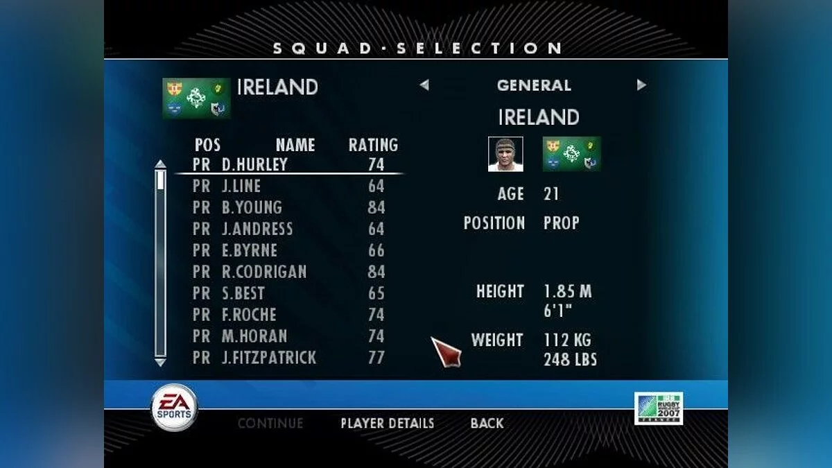 Скриншоты из Rugby 08 / Картинка 8