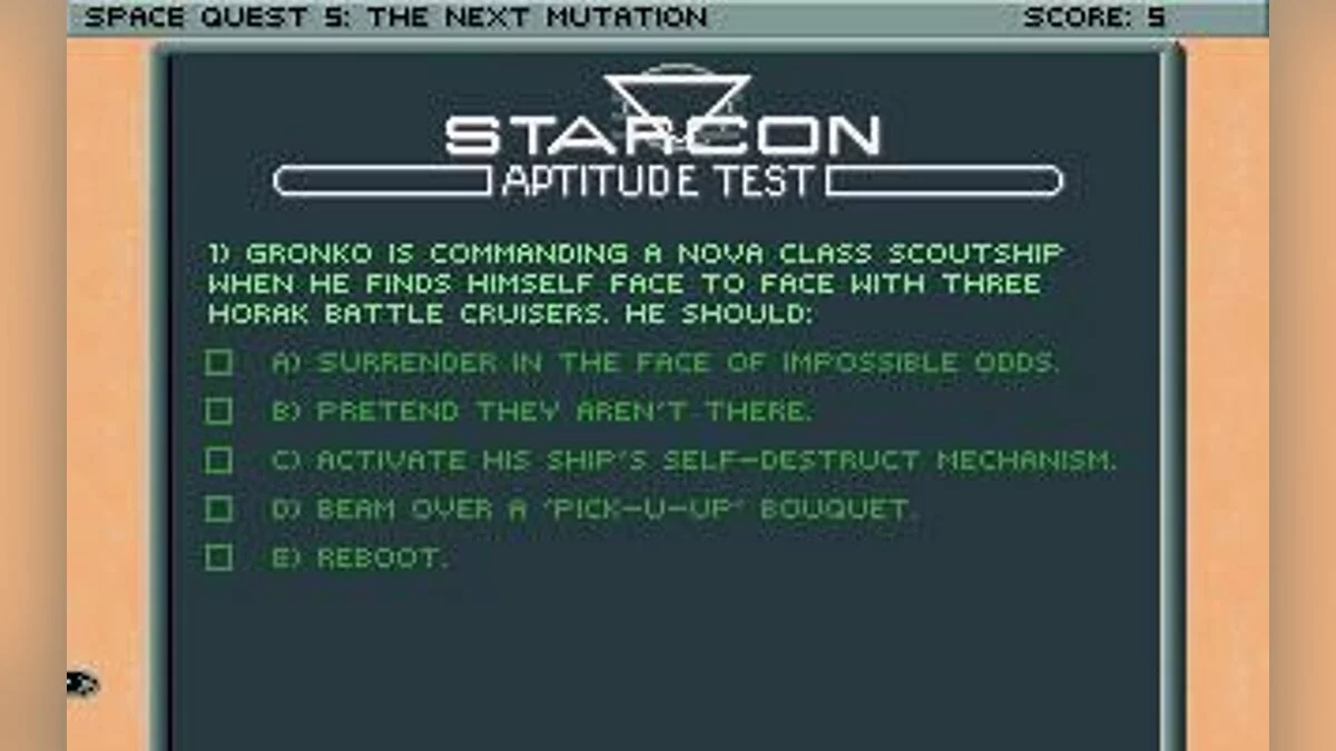 Скриншоты из Space Quest 5: The Next Mutation / Картинка 4