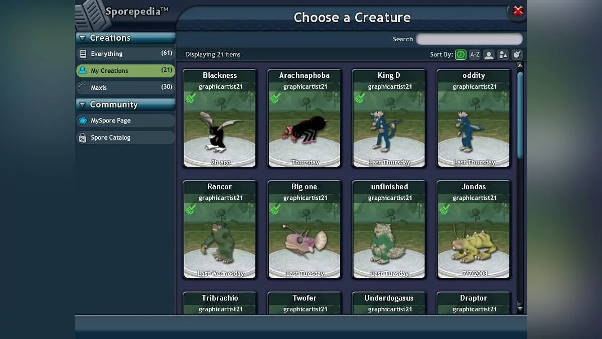 Скриншоты из Spore Creature Creator / Картинка 3