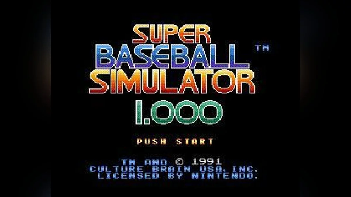 Скриншоты из Super Baseball Simulator 1.000 / Картинка 1